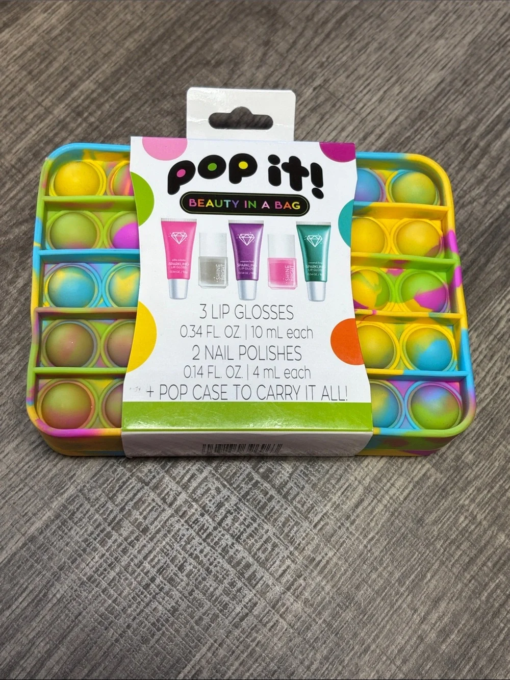 🍄5 for $35🍄 Pop It! Beauty in a Bag Lip Gloss & Nail Polish Set